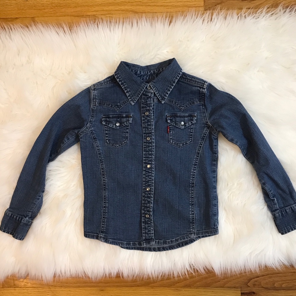 Levi’s Kids Jean Shirt. Size 6/6X